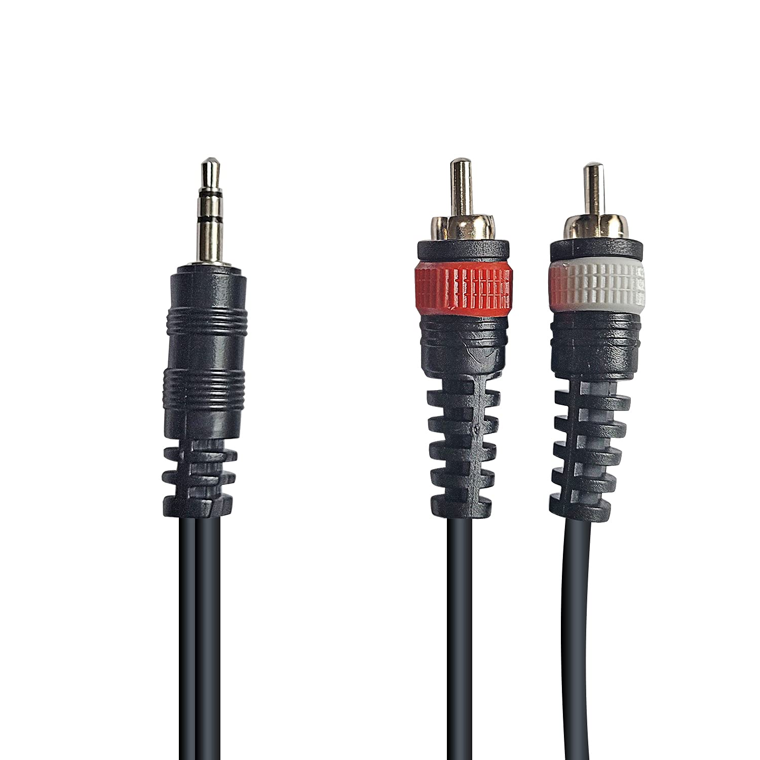 3.5mm Stereo Minijack TRS to Dual RCA Audio Cable 10ft, AxcessAbles