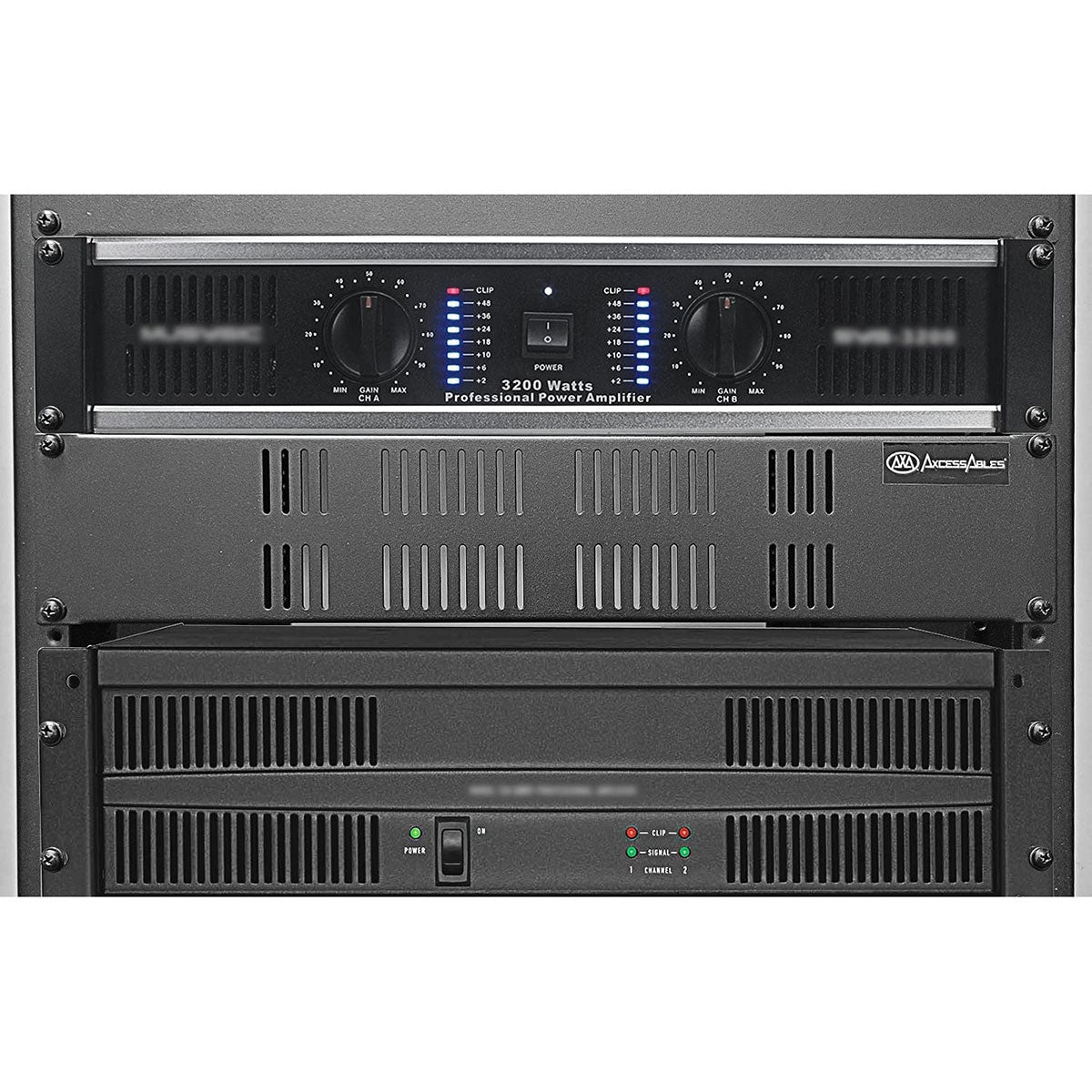 AxcessAbles RKVENTED2U 2U Vented Rack-Mount Panel for 19 inch Equipment and Server Racks. 3.75" Height x 19" Long (2 Pack)