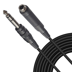 AxcessAbles 1/4-inch (6.35mm) TRS Male to 1/4-inch (6.35mm) TRS Female Headphone Extension Cable (10ft) for Microphones, Audio Applications, Home Studios, Professional Studios (5-Pack)